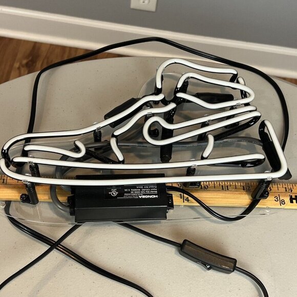 Neon Light Sneaker Tennis Shoe Light Athletic Boys Room Man Cave Decor - Picture 9 of 11